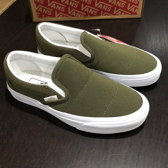 Vans Shoes - Vans Classic Slip-On Puffer Grape Leaf